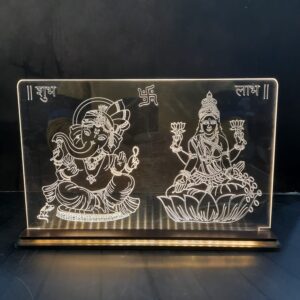 LED FRAME LUXMI JI & GANESH JI