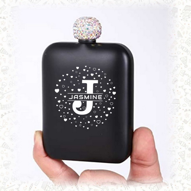 2608 HIP FLASK SET BLACK - Image 2