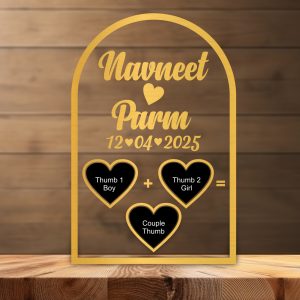 COUPLE THUMB IMPRESSION FRAME DESIGN 5