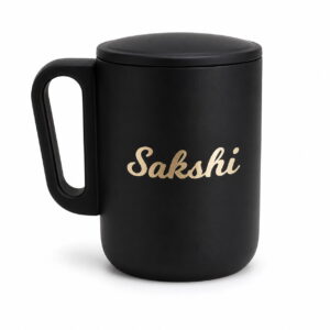 STEEL MUG WITH LID